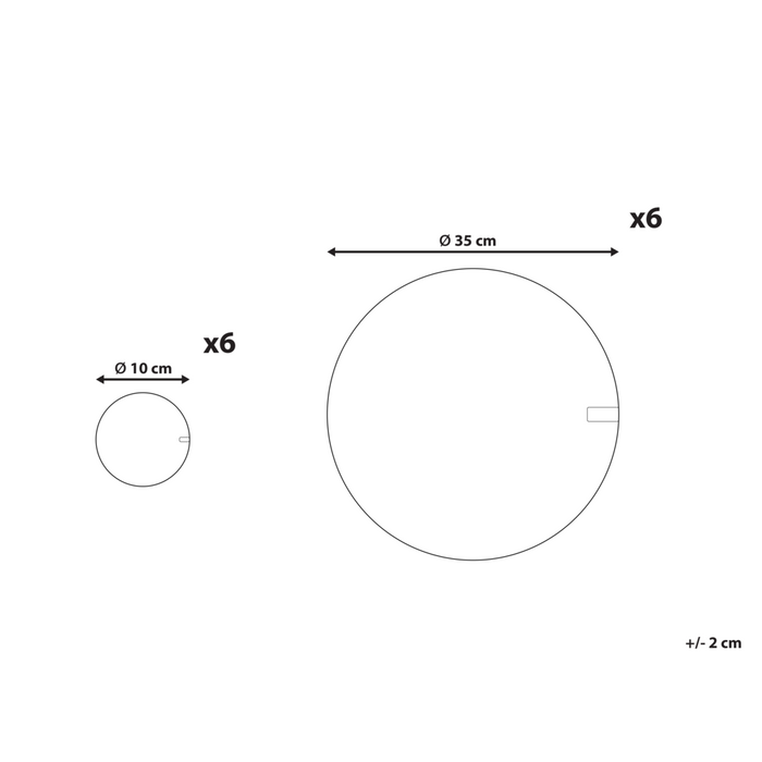 Set di 12 tovagliette e sottobicchieri in iuta naturale fatti a mano 35/10 cm naturale stile boho