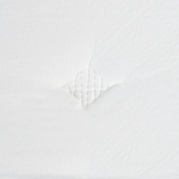 Materasso a molle insacchettate in lattice bianco e beige EU 160 x 200 cm durezza media con cerniera e rivestimento in poliestere rimovibile Accessori per la camera da letto