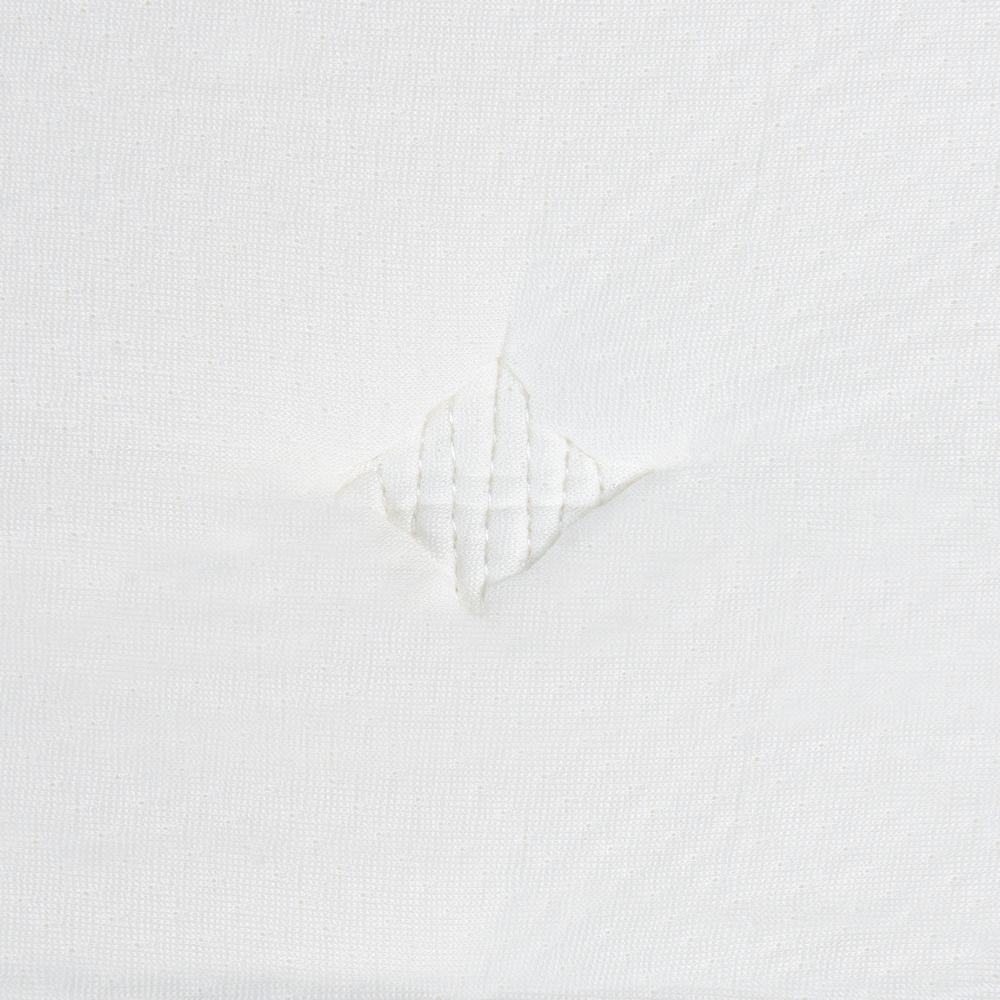 Materasso a molle insacchettate in lattice bianco e beige EU 180 x 200 cm durezza media con cerniera e rivestimento in poliestere rimovibile Accessori per la camera da letto