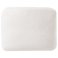 Divano angolare in tessuto bouclè bianco 4 posti versione sinistra forma a L