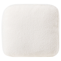 Divano angolare in tessuto bouclè bianco 4 posti versione sinistra forma a L