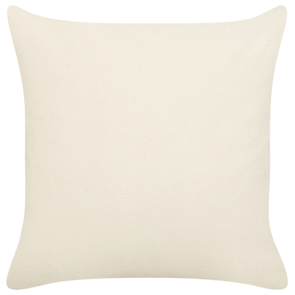 Set di 2 cuscini decorativi in tessuto di cotone beige con motivo natalizio 45 x 45 cm Accessorio decorativo