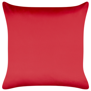 Set di 2 cuscini decorativi in tessuto di velluto rosso e verde con motivo di regalo di Natale 45 x 45 cm Accessorio decorativo