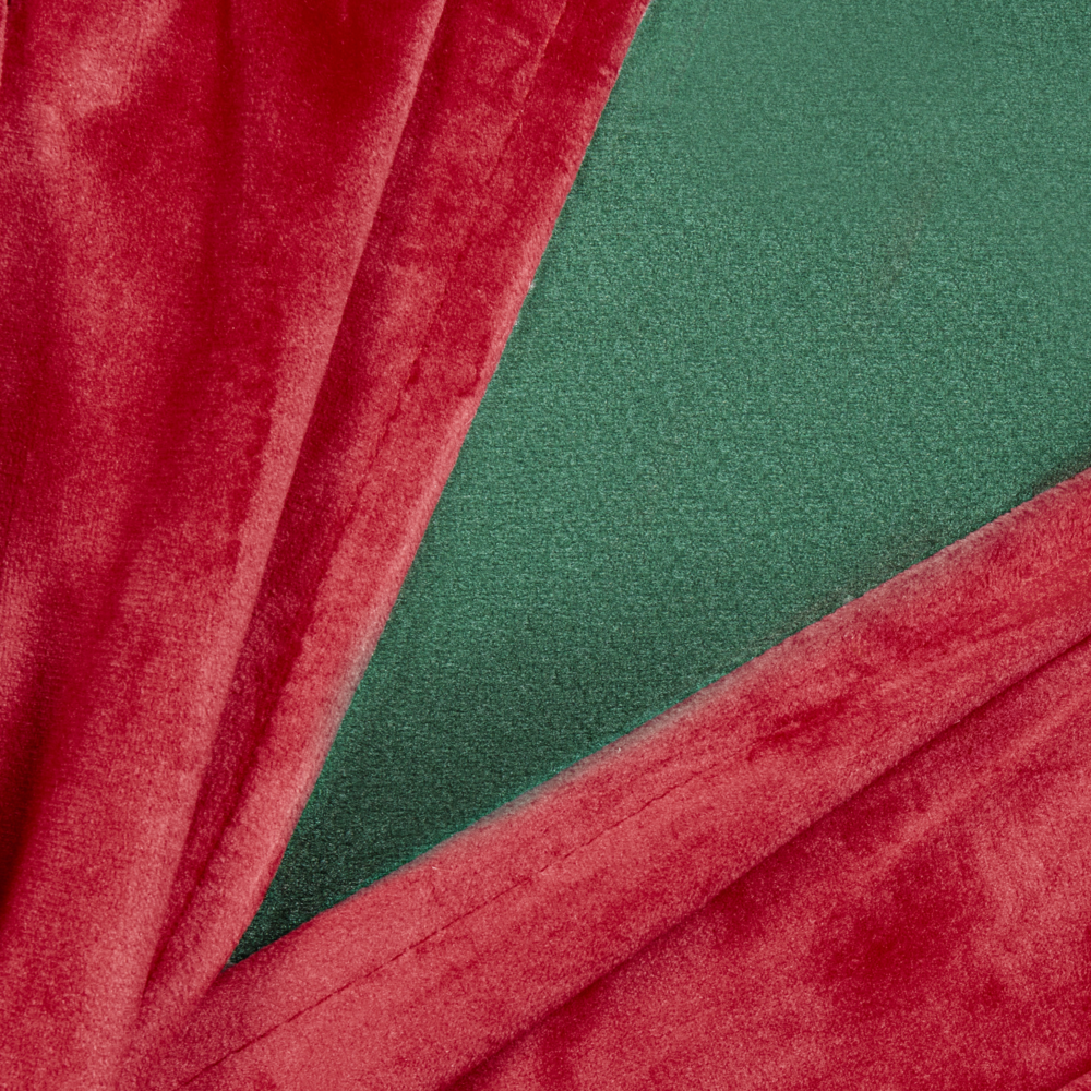 Set di 2 cuscini decorativi in tessuto di velluto verde e rosso con motivo di regalo di Natale 45 x 45 cm Accessorio decorativo