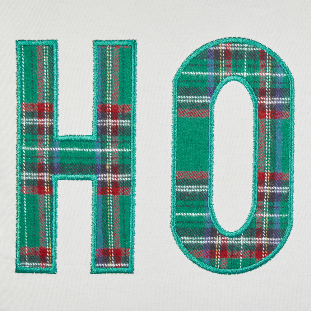 Set di 2 cuscini sparsi in tessuto poliestere bianco con motivo natalizio Tartan 45 x 45 cm Accessorio per la decorazione