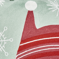 Set di 2 cuscini sparsi in tessuto di cotone rosso e verde con motivo natalizio 45 x 45 cm Accessori per la decorazione