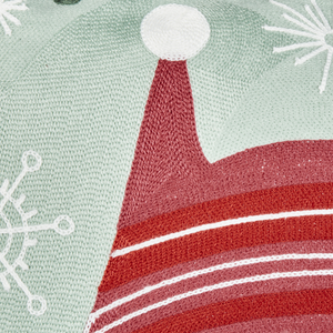 Set di 2 cuscini sparsi in tessuto di cotone rosso e verde con motivo natalizio 45 x 45 cm Accessori per la decorazione