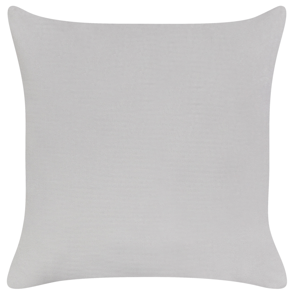 Set di 2 cuscini decorativi in tessuto di velluto grigio Motivo natalizio Babbo Natale 45 x 45 cm Accessorio per la decorazione