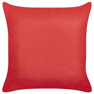 Set di 2 cuscini con motivo natalizio rosso 45 x 45 cm con imbottitura morbida