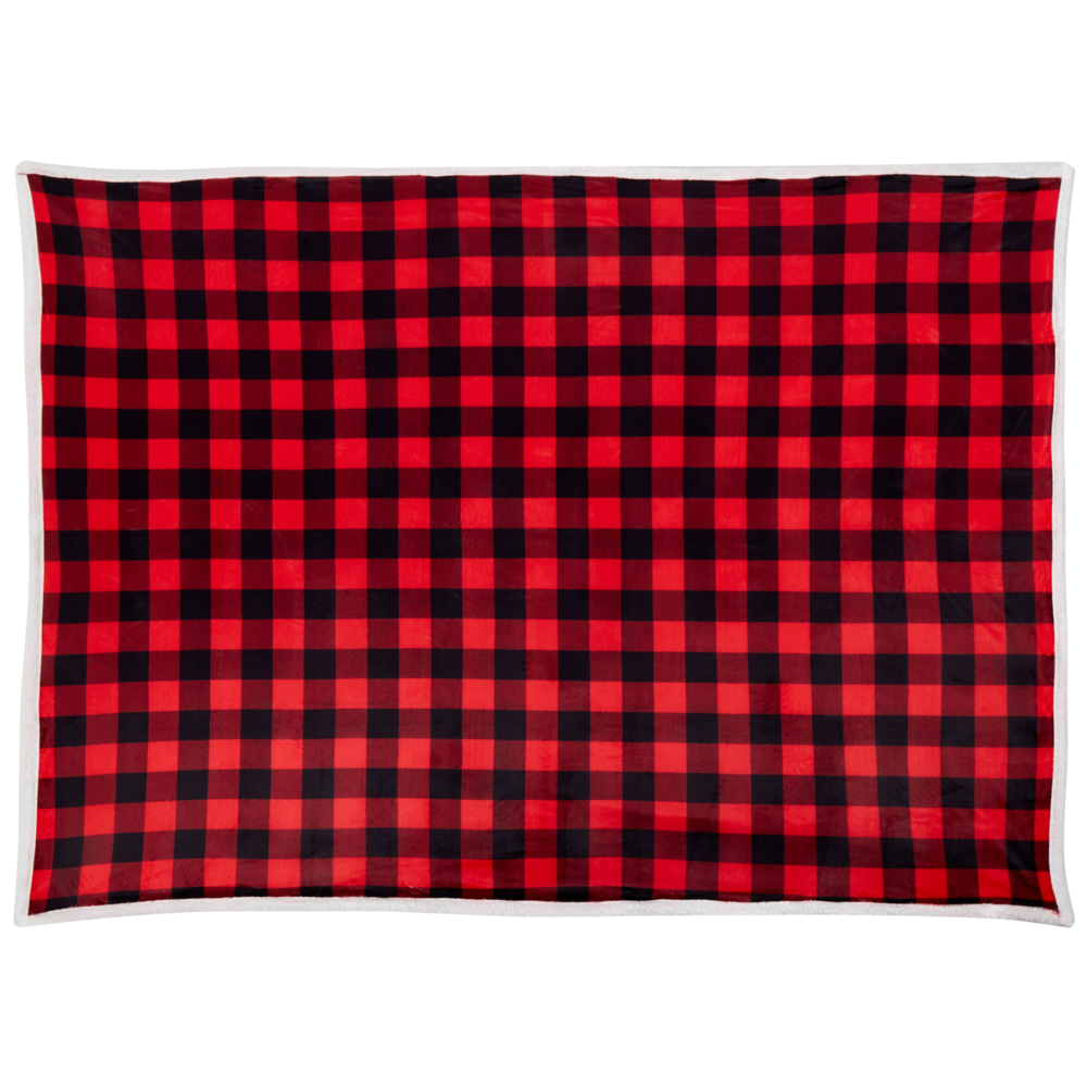 Coperta Copriletto in Poliestere rosso e nero x 200 cm stile moderno