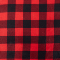 Coperta Copriletto in Poliestere rosso e nero x 200 cm stile moderno