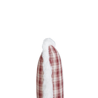 Set di 2 cuscini sparsi in tessuto poliestere rosso con motivo tartan natalizio 45 x 45 cm Accessorio per la decorazione