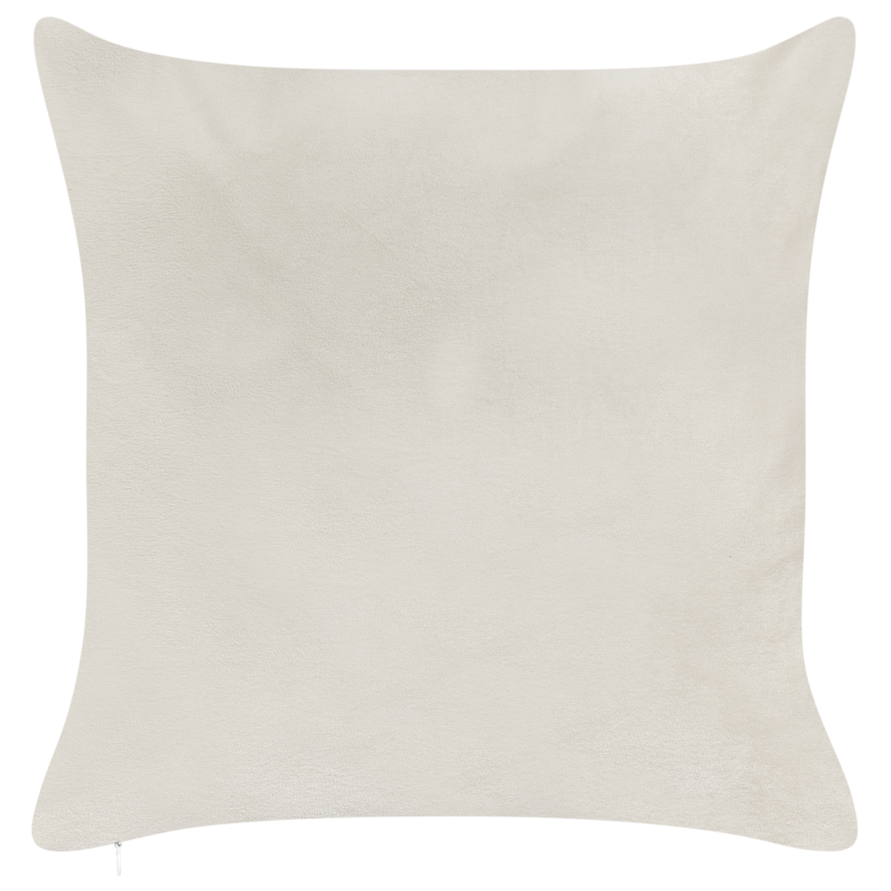 Set di 2 cuscini decorativi in tessuto di velluto bianco Motivo natalizio 45 x 45 cm Accessorio per la decorazione