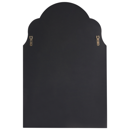 Specchio da parete in vetro oro e MDF 60 x 89 cm Specchio da appendere in stile Art Deco