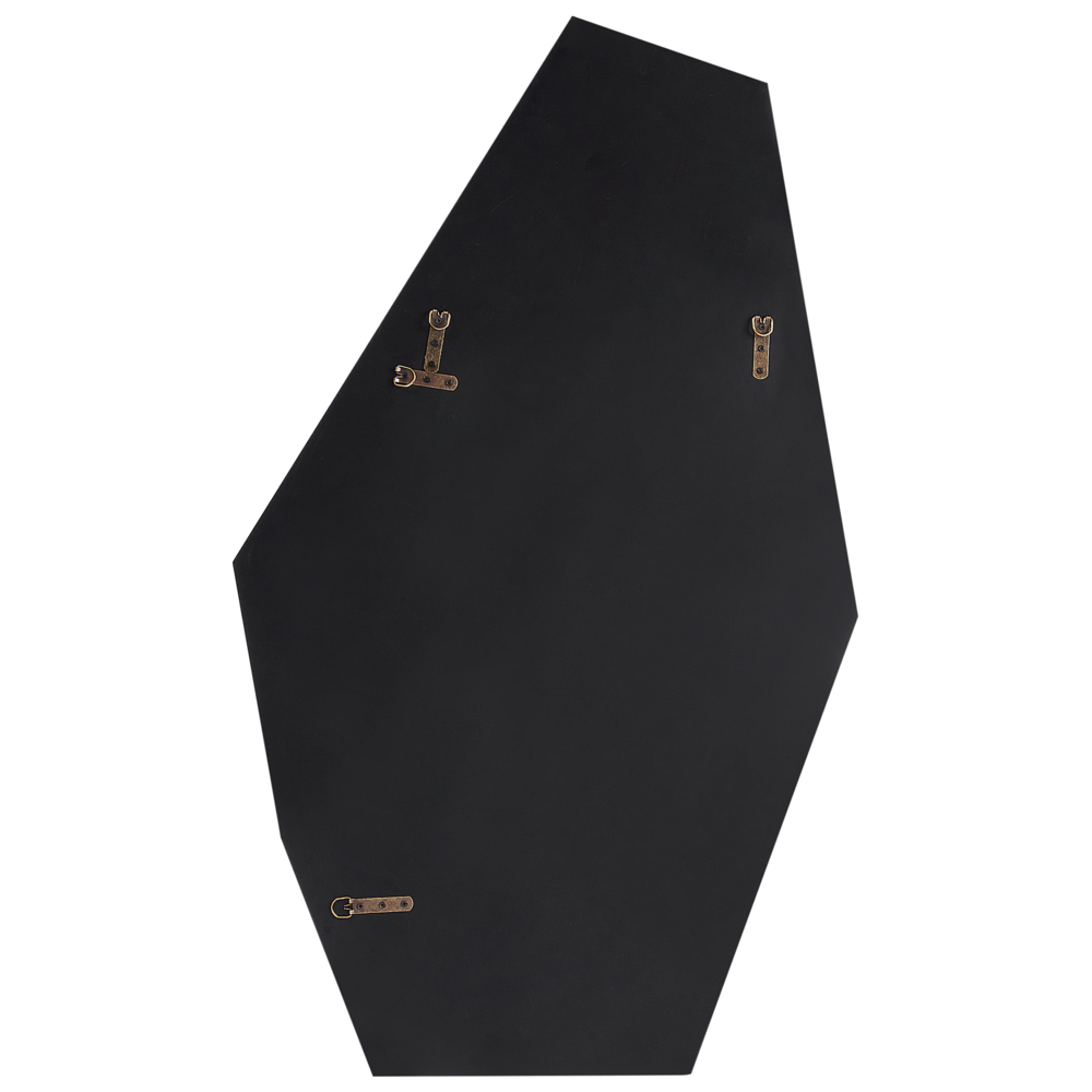 Specchio da parete Oro Vetro e MDF 68 x 120 cm Design irregolare Senza cornice