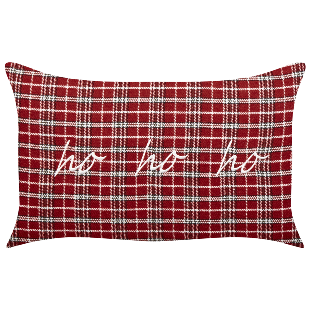 Set di 2 cuscini sparsi in tessuto poliestere rosso con motivo Tartan 30 x 50 cm Accessorio per la decorazione