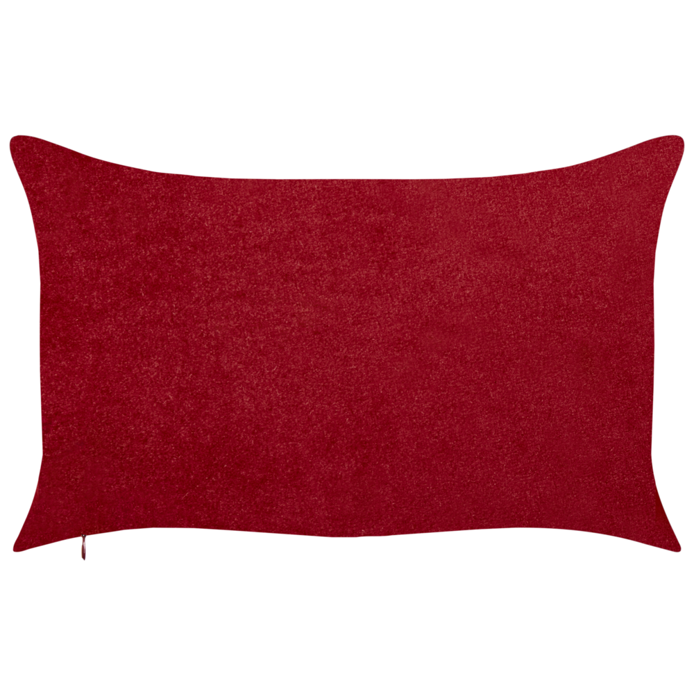 Set di 2 cuscini sparsi in tessuto poliestere rosso con motivo Tartan 30 x 50 cm Accessorio per la decorazione