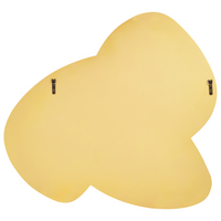 Specchio da parete in vetro oro MDF 99 x 89 cm Forma irregolare