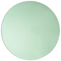 Specchio da parete verde in vetro e MDF 80 cm Rotondo Decorazione da parete moderna