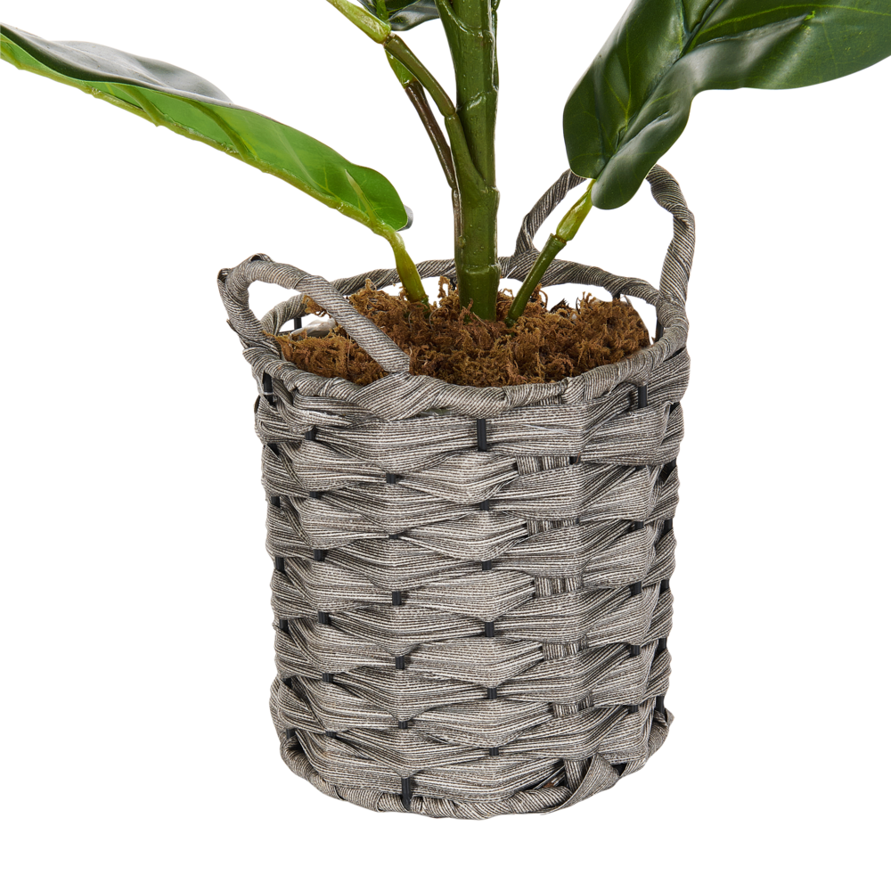 Pianta artificiale in vaso albero di fico 72 cm accessorio decorativo boho