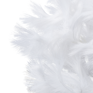 Albero di Natale artificiale tradizionale con base in metallo 180 cm bianco Decorazione tradizionale invernale per le feste