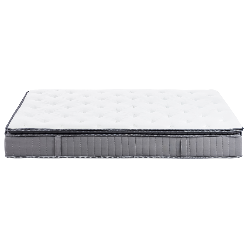 Materasso a molle insacchettate EU misura matrimoniale 140 x 200 cm con imbottitura in memory foam rinfrescante rivestimento rimovibile 3 piedi dura rigidità design moderno trapuntato