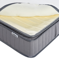 Materasso a molle insacchettate EU misura matrimoniale 140 x 200 cm con imbottitura in memory foam rinfrescante rivestimento rimovibile 3 piedi dura rigidità design moderno trapuntato