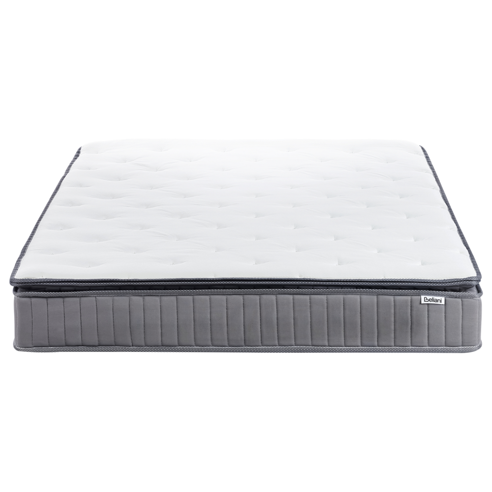 Materasso a molle insacchettate EU misura matrimoniale 160 x 200 cm con imbottitura in memory foam rinfrescante rivestimento rimovibile 3 piedi dura rigidità design moderno trapuntato