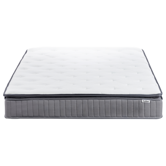 Materasso a molle insacchettate EU misura matrimoniale 160 x 200 cm con imbottitura in memory foam rinfrescante rivestimento rimovibile 3 piedi dura rigidità design moderno trapuntato