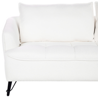 Set di divani a 2 + 3 posti con struttura in legno Boucle bianco Soggiorno