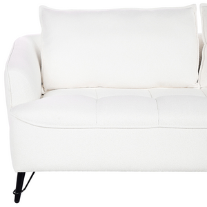 Set di divani a 2 + 3 posti con struttura in legno Boucle bianco Soggiorno