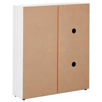 Scarpiera 2 scaffali aperti in legno ingegnerizzato bianco portaoggetti design moderno corridoio