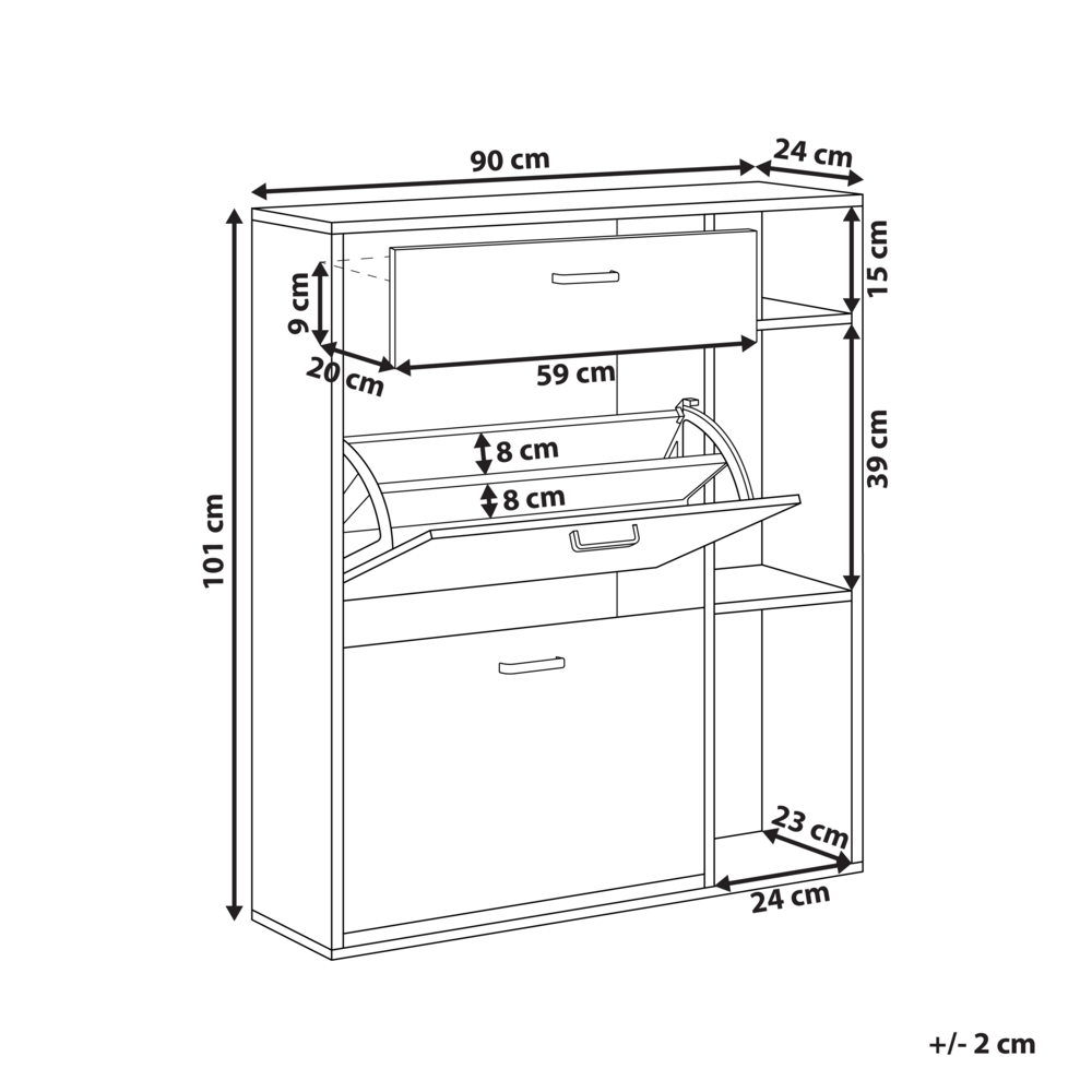 Scarpiera 2 scaffali aperti in legno ingegnerizzato bianco portaoggetti design moderno corridoio