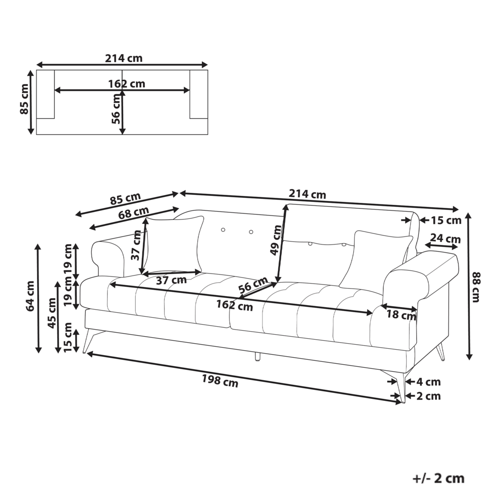 Divano imbottito in tessuto bouclé bianco 3 posti con poggiatesta regolabile soggiorno stile moderno