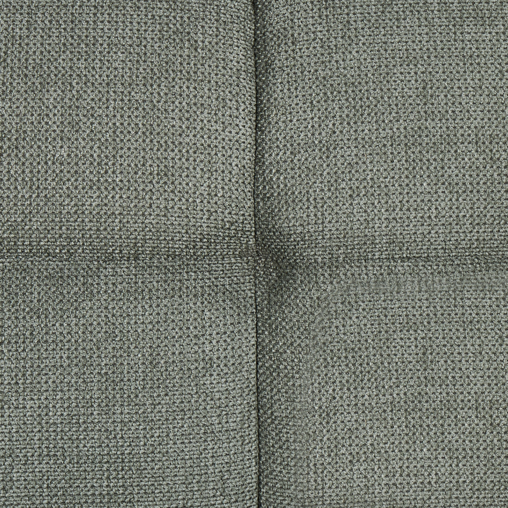 Pouf rettangolare in tessuto imbottito con rivestimento capitonné Verde soggiorno camera da letto