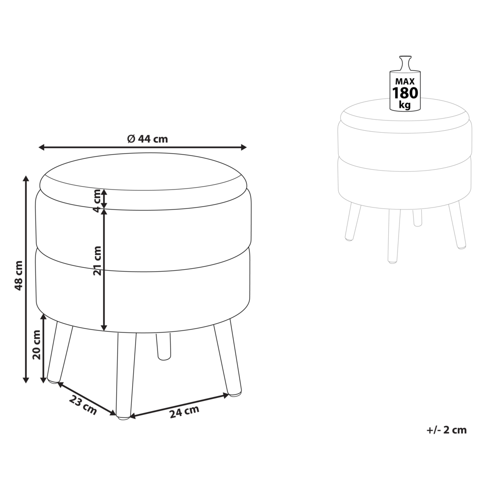 Sgabello Verde Rivestito con Gambe in Legno Stile Moderno