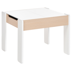 Set per bambini con tavolo 2 posti con sedie in legno bianco e chiaro cameretta elegante