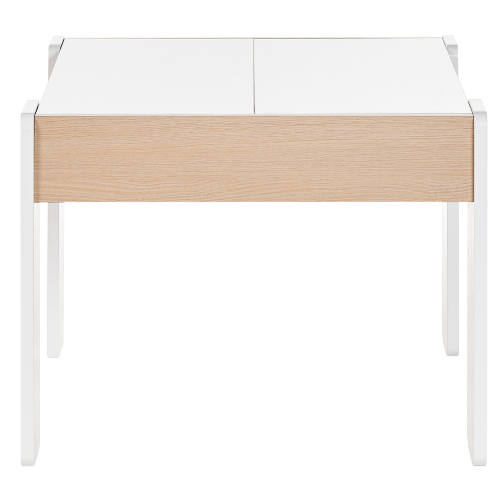 Set per bambini con tavolo 2 posti con sedie in legno bianco e chiaro cameretta elegante