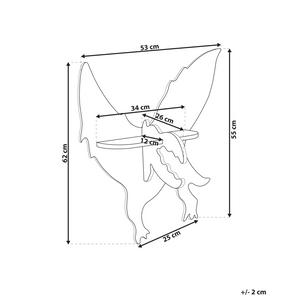 Mensola a muro in MDF a forma di dinosauro per la cameretta in verde chiaro per bambini