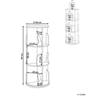 Libreria girevole a 3 ripiani in MDF per la cameretta con motivo a coniglietto verde chiaro arredo per la cameretta