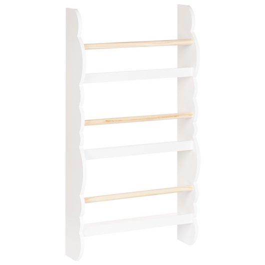 Libreria a muro bianco a 3 piani in legno di pino MDF Camera dei bambini