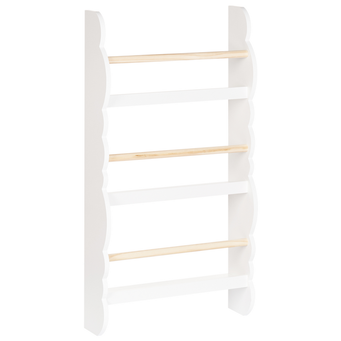 Libreria a muro bianco a 3 piani in legno di pino MDF Camera dei bambini