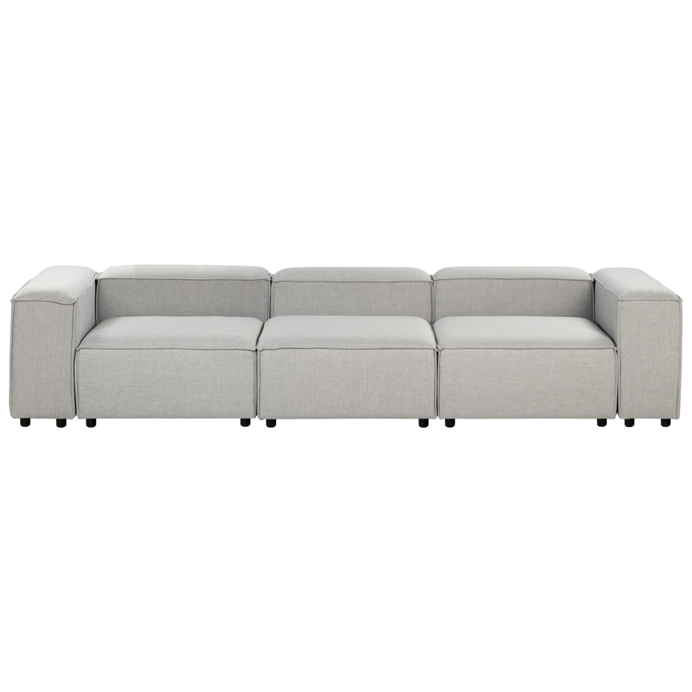 Divano modulare Tortora Velluto a Coste imbottito 3 posti gambe nere Divano soggiorno moderno