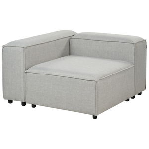 Divano modulare Tortora Velluto a Coste imbottito 3 posti gambe nere Divano soggiorno moderno