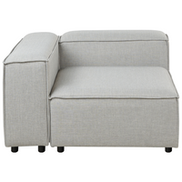 Divano modulare Tortora Velluto a Coste imbottito 3 posti gambe nere Divano soggiorno moderno