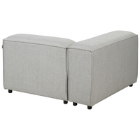 Divano modulare Tortora Velluto a Coste imbottito 3 posti gambe nere Divano soggiorno moderno