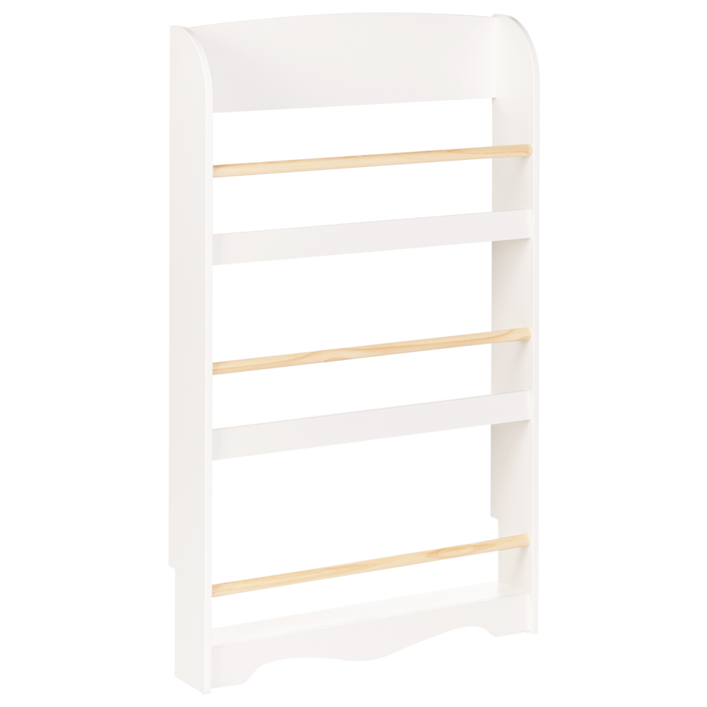 Libreria da parete bianco a 3 piani in legno di pino MDF Camera dei bambini