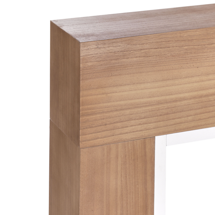 Cornice per camino MDF in legno chiaro stile tradizionale moderno