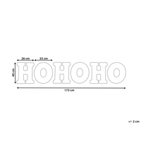Decorazione natalizia LED per interni e per esterni con luci rosse e bianche in metallo