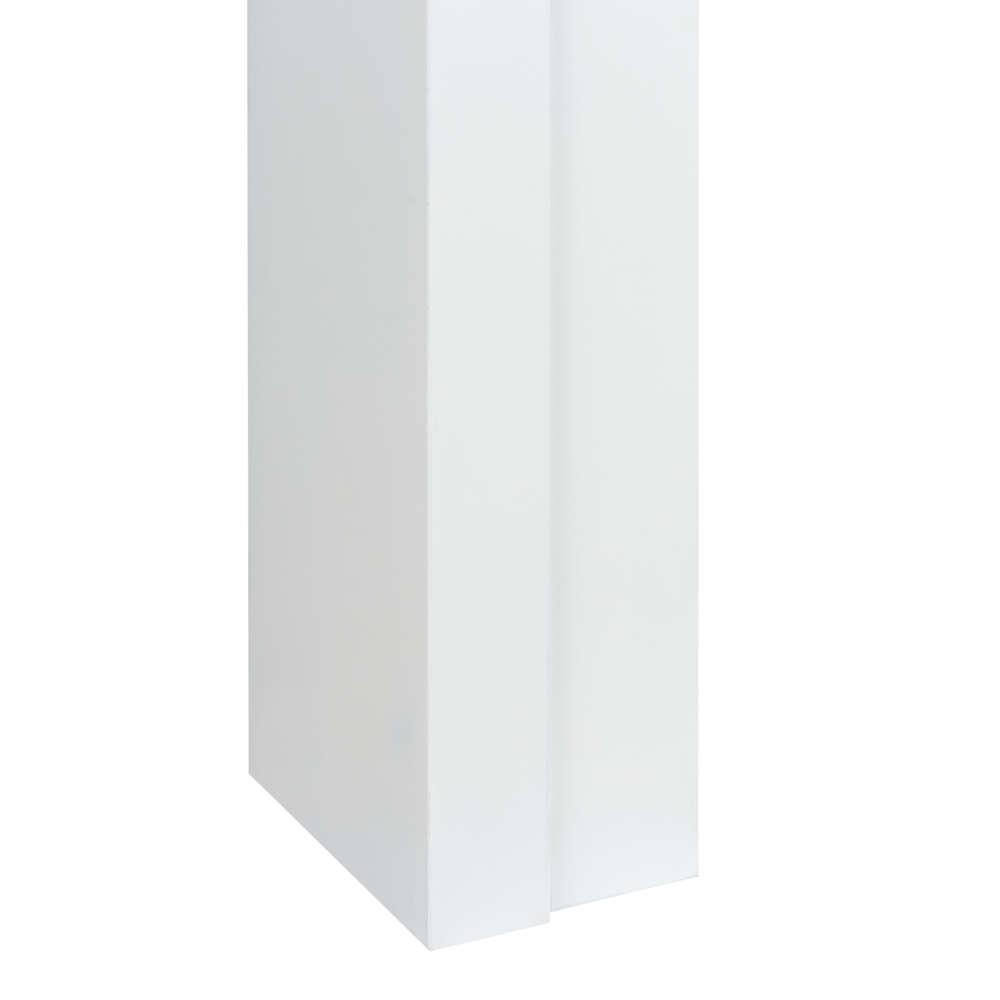 Cornice camino decorazione da soggiorno in MDF bianco stile tradizionale